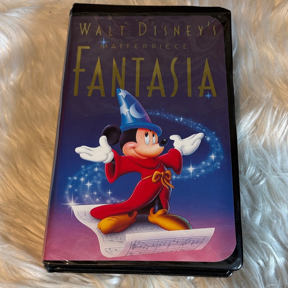Disney Fantasia VHS with Mickey in Red and Blue